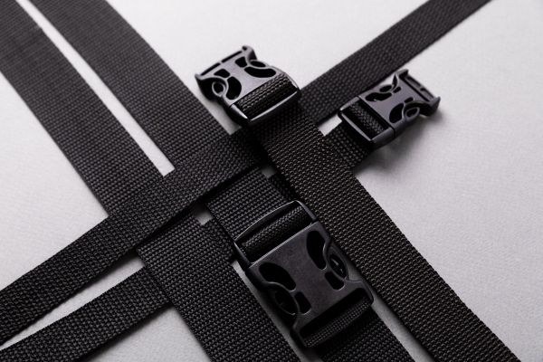 Фастекс (пряжка трезубец) пластик 32 мм, 100 шт, черный, Gamma SB01