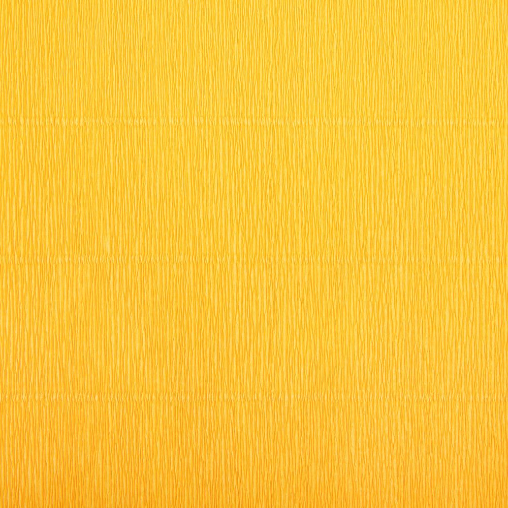 Бумага гофрированная (креповая) 180 г/м², 50 см / 2.5 метра, 17/E5 я.желтый, Blumentag GOF-180