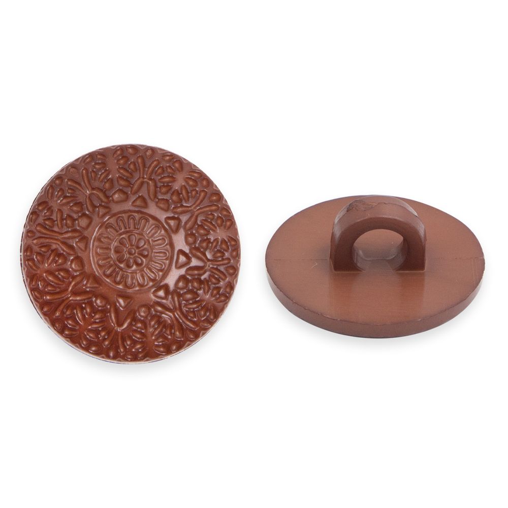 Пуговицы на ножке 15мм 24 шт, 18-1130 коричневый