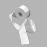 Лента атласная 2-сторонняя 38.0 мм / 22.86±1 метров, C1188 серебристый, 6102-0015, Globus