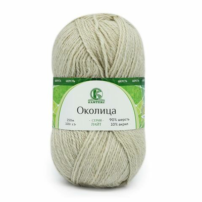 Пряжа Камтекс Околица / уп.5 мот. по 100 г, 250 м, 106 жемчужный