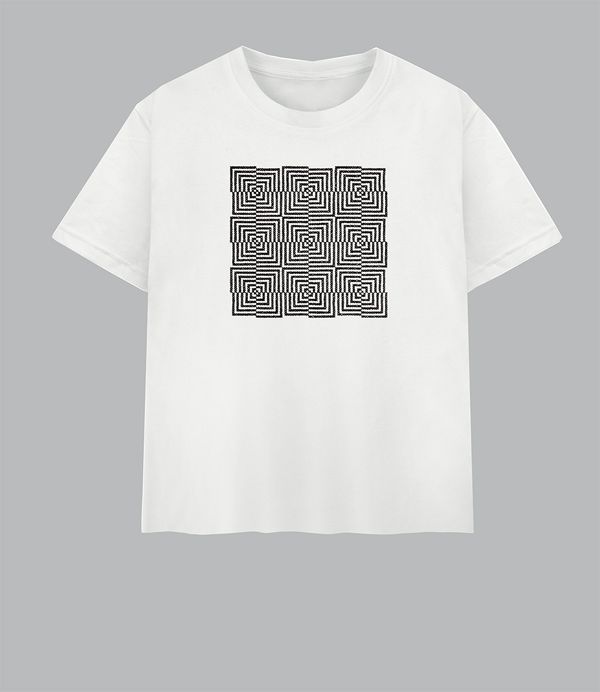 Набор для вышивания нитками Panna O-7429, Оп-арт, 16х16 см