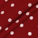 Штапель в горошек 90 г/м², 145 см / 2 метра, TBY.Vidt.07 цв.красный