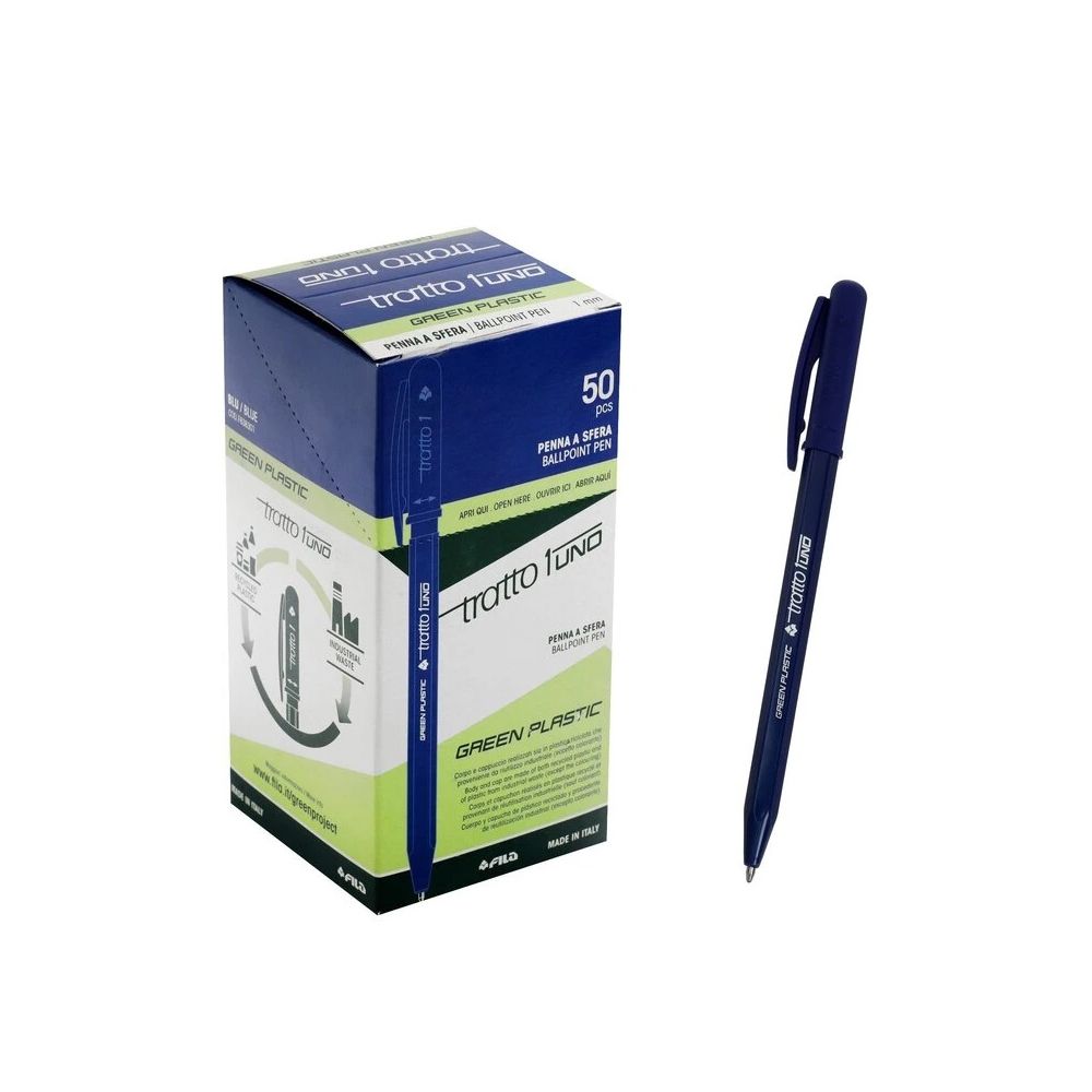 Ручка шариковая 0.5 мм, 50 шт, F838301 цвет чернил: синий, Tratto F838301