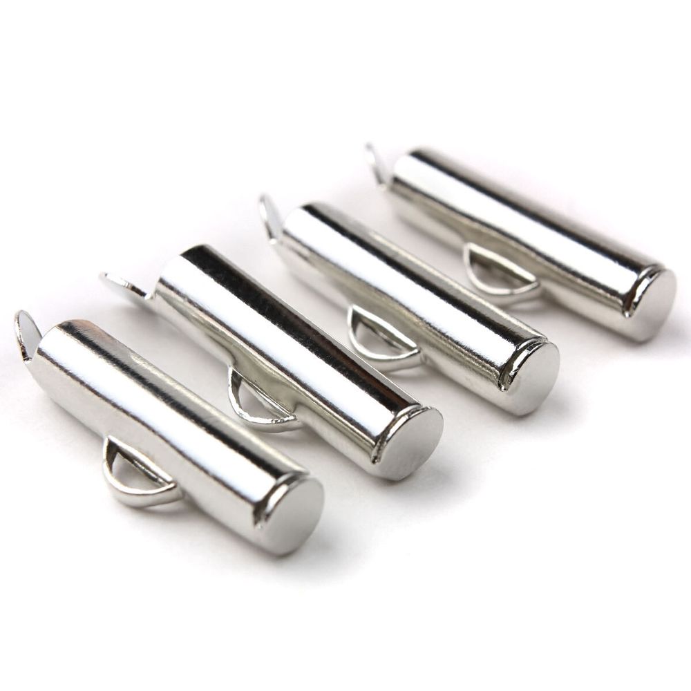 Концевик для бисерного полотна, 16 мм, 4 шт/упак, Astra&amp;Craft (никель) 4AR2034