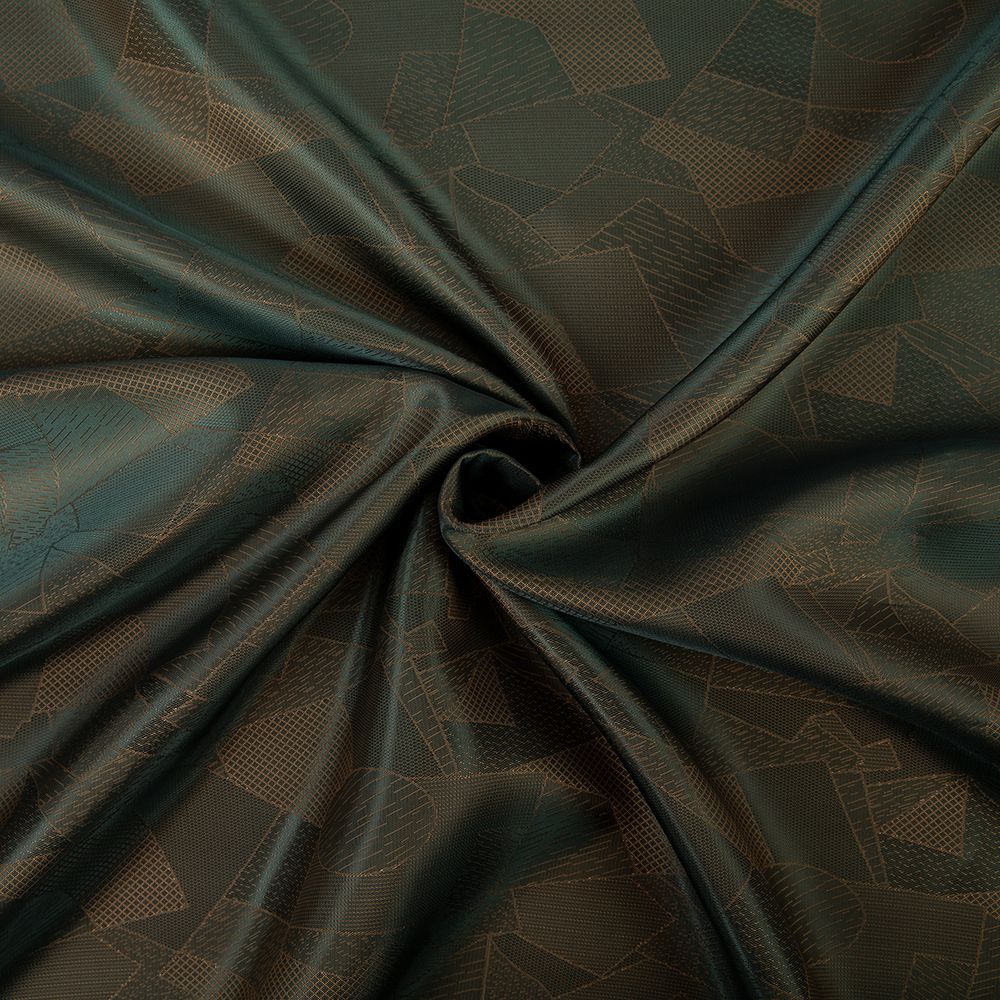 Ткань подкладочная (таффета) с рисунком 96 г/м², 100х145 см, 022 т.оливковый (абстракция), Gamma JTR