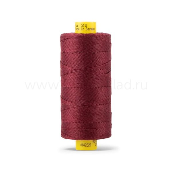 Нить отделочная Gutermann Mara 30/2, 300 м, 702404, 369 винный, 1 шт