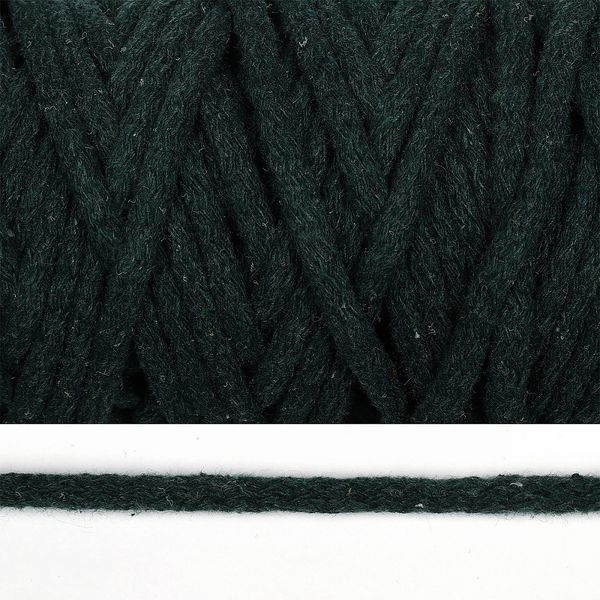 Шнур круглый х/б ⌀6.0 мм / 50 метров, 1404 изумруд