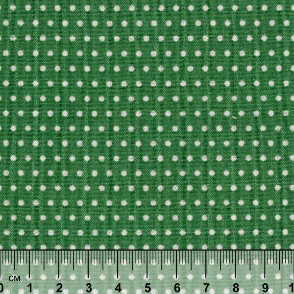 Ткань для пэчворка Peppy Бабушкин сундучок, отрез 50х55 см, 140 г/м², БС-23 кр.горох я.зеленый, Peppy