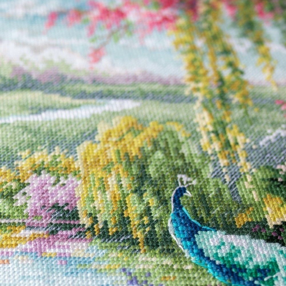 Набор для вышивания нитками Чудесная игла, В саду волшебных грёз 40х30 см