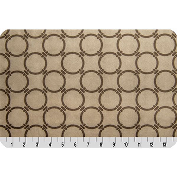 Плюш (ткань) Peppy Mockingbird Cuddle 440 г/м², 48х48 см, premier anelli biscuit/cocoa