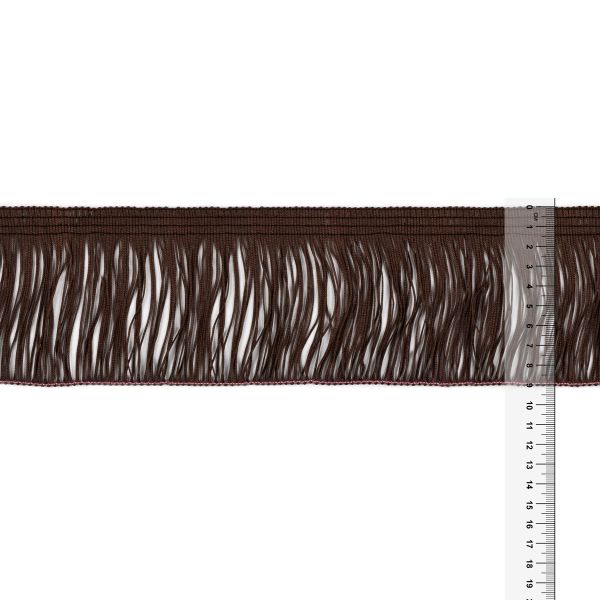 Бахрома отделочная 90.0 мм / 25 метров, 200 т.шоколадный, Gamma 117