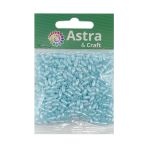 Бусины пластик (жемчуг) 3х6 мм, 15 г, Astra&Craft, J517 голубой