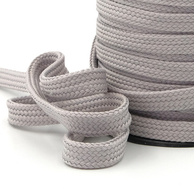 Шнур плетеный плоский ⌀11.0 мм / 50 метров, п/а, 9140 сер.меланж