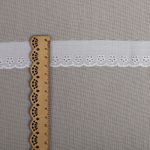 Кружево шитьё 30 мм, ТСВ-20S20, цв.001 белый, уп.2.5м, Kruzhevo