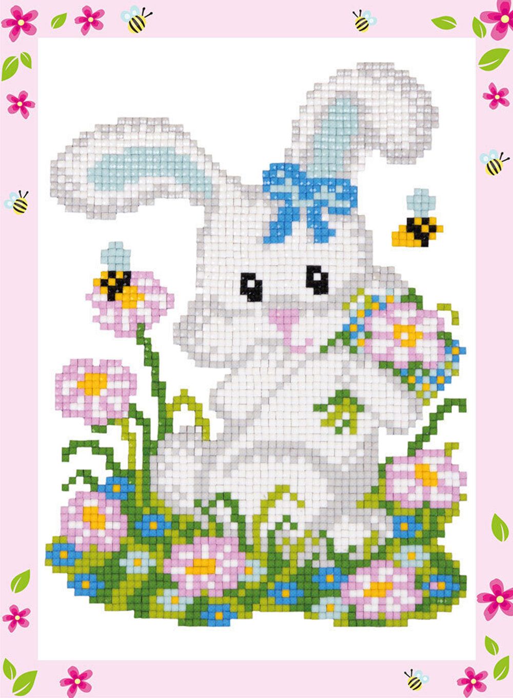 Алмазная (кристальная) мозаика Фрея, Зайка, 19,5х14 см