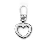 Пуллер для молнии Сердце, серебряный, 1шт, Prym, 1 шт