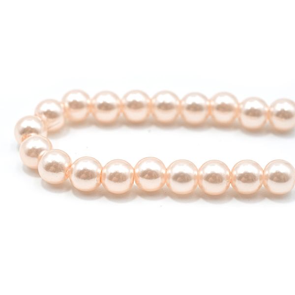 Бусины пластик (жемчуг) ⌀6 мм, 25 г, Astra&Craft, 006 NL розовый