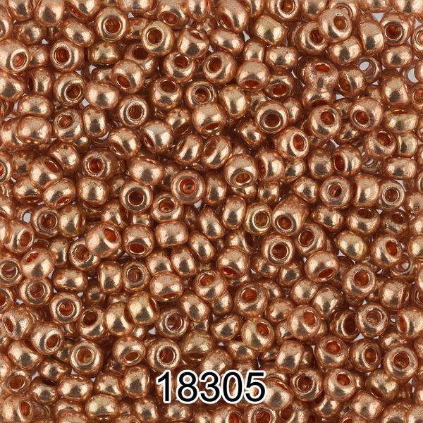 Бисер Preciosa 10/0 (2.3 мм), 500 г, 18305 (Ф649) т.золотой/металлик