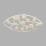 Украшение 18х40 (белый), CON2516, 5 шт