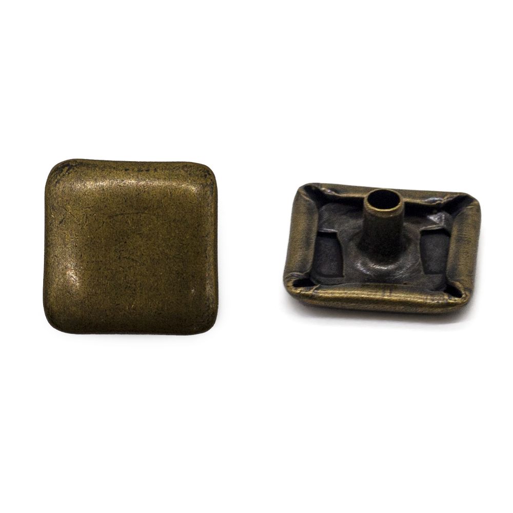 Часть кнопки Альфа (S-образная) ⌀13 мм (A-часть), 5/13 латунь BRASS, 20 шт