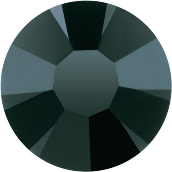 Стразы клеевые стекло 7.2 мм, 72 шт, SS34 черный (Jet 23980), Preciosa 438-11-618 i