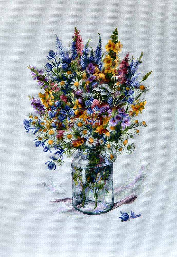 Merejka, Букет с синеголовником, 29х20 см /TOS/