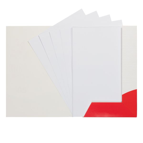 Папка с бумагой для рисования 120 г/м², A4 21х29.7 см, папка 20 л, Лео LNPD-20