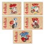 Альбом для рисования 100 г/м², A4 29х20.5 см, 8 л. на скобе, 20 шт, Райдер 000679, Светоч 8АЛСК4_1_3_9