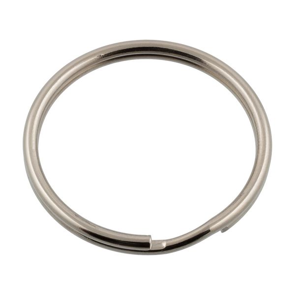 Кольцо для ключей и брелоков ⌀30 мм, металл, 04 никель, Gamma GH 107/30, 20 шт