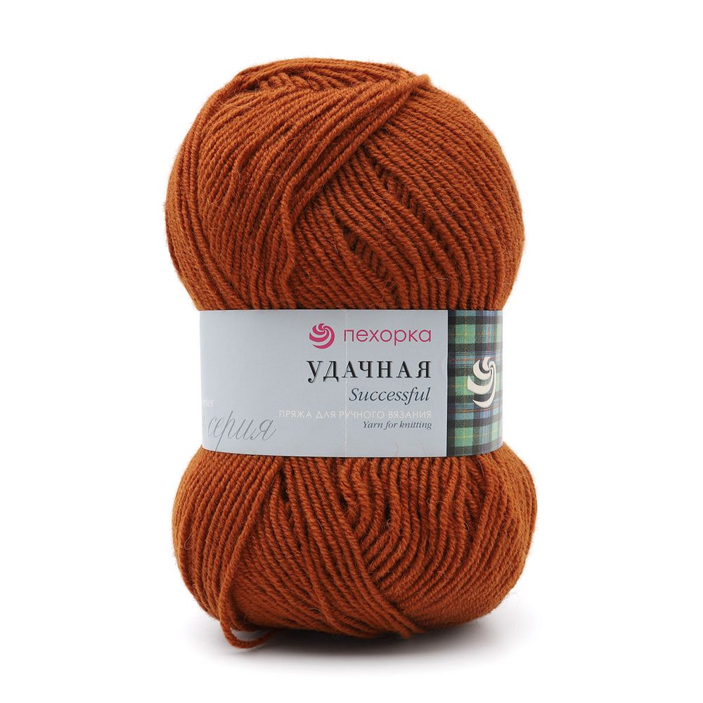 Пряжа Пехорка Удачная / уп.5 мот. по 100 г, 250 м, 194 рыжик