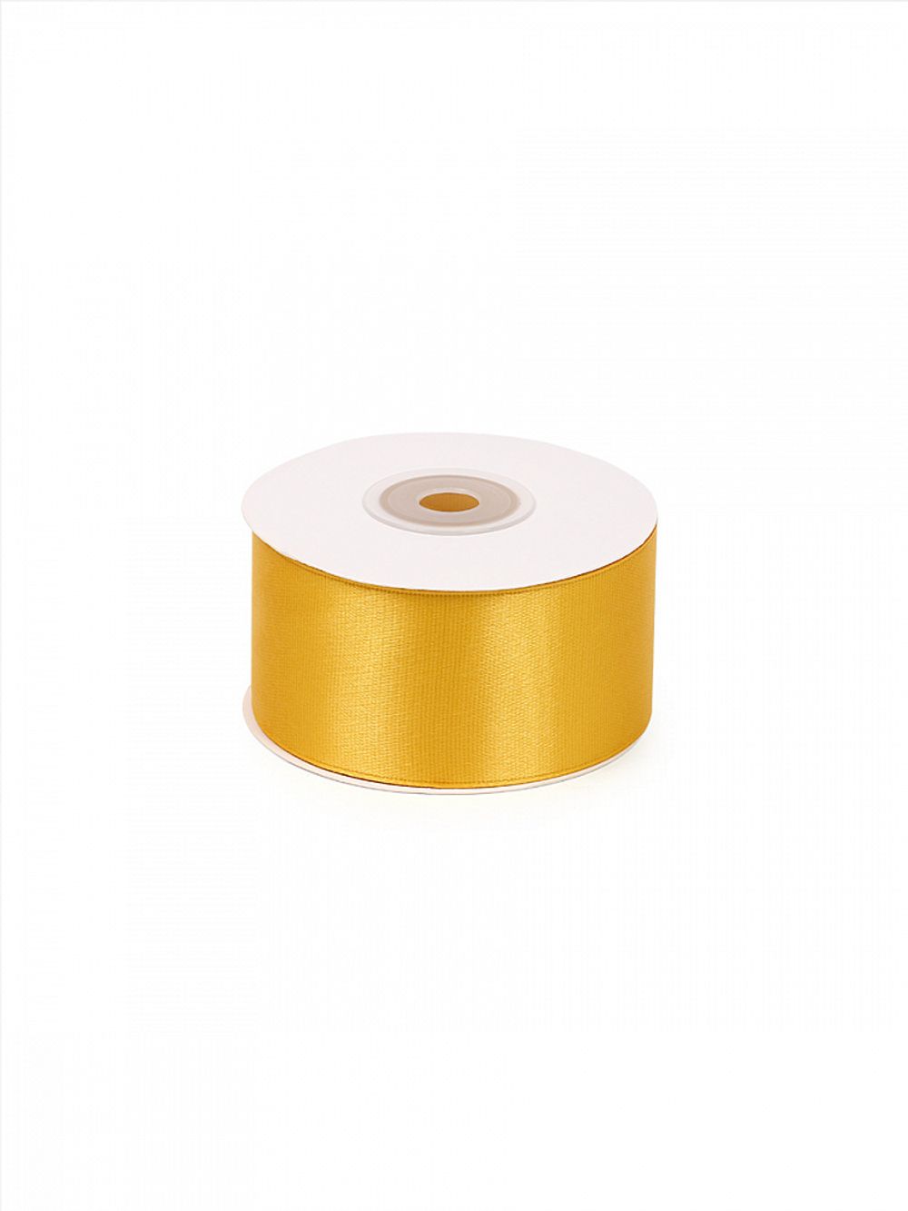 Лента атласная 1-сторонняя 38.0 мм / 22.5±1 метра, 3016 т.желтый, Magic4Hobby