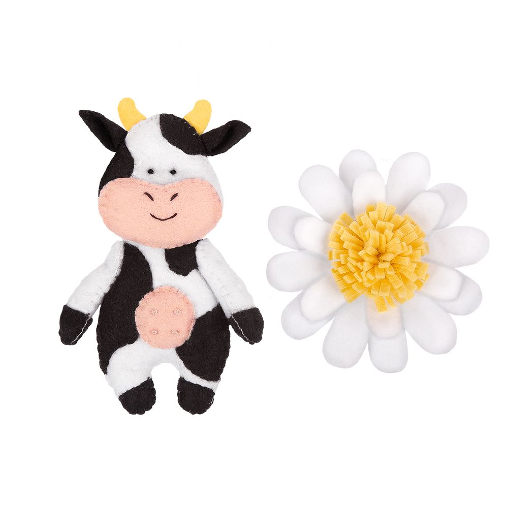 Набор для шитья игрушки Веселая коровка 12 см, Miadolla TF-0329