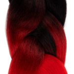 Украшение для волос "Канекалон" 60±3 см, 1 шт, №01 красный, чёрный, Cherry Mary, TH07050