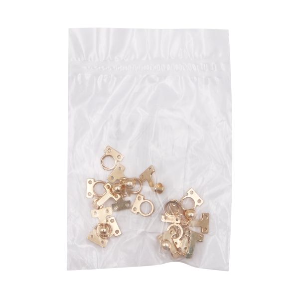 Крючки пришивные декоративные 10х21 мм, золото, 10 шт