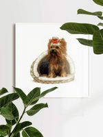 Набор для вышивания нитками Риолис, Йоркширский терьер 25х25 см