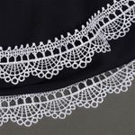 Пришивной кружевной воротник 25.4 см, TTR.12GY0009, цв.белый уп.25 компл, Kruzhevo