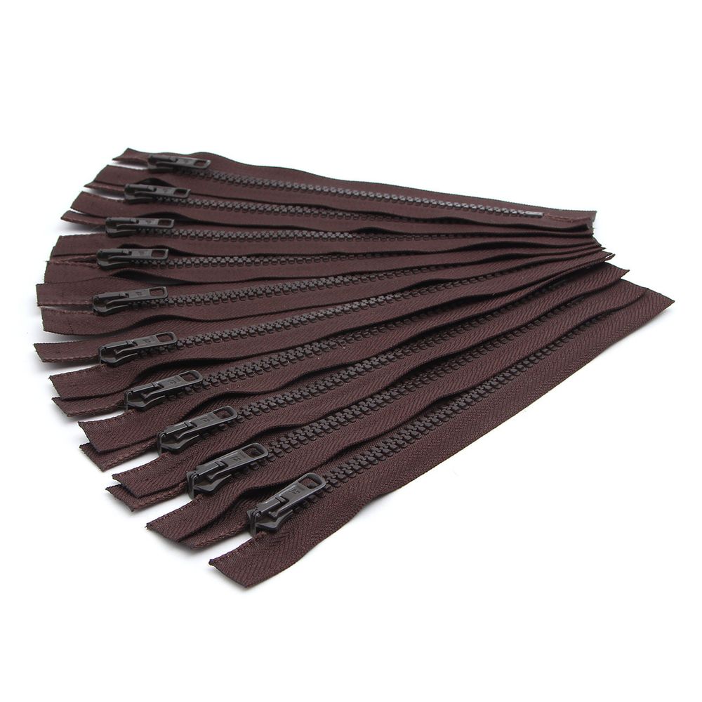 Молния трактор Arta Т6 (6 мм) 1 зам., н/раз., 18 см, цв. 068 т.коричневый, уп.10 шт