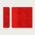 Застежки для бюстгальтера текстильные 2х2, 44 мм, 25 шт, 100 красный, Arta