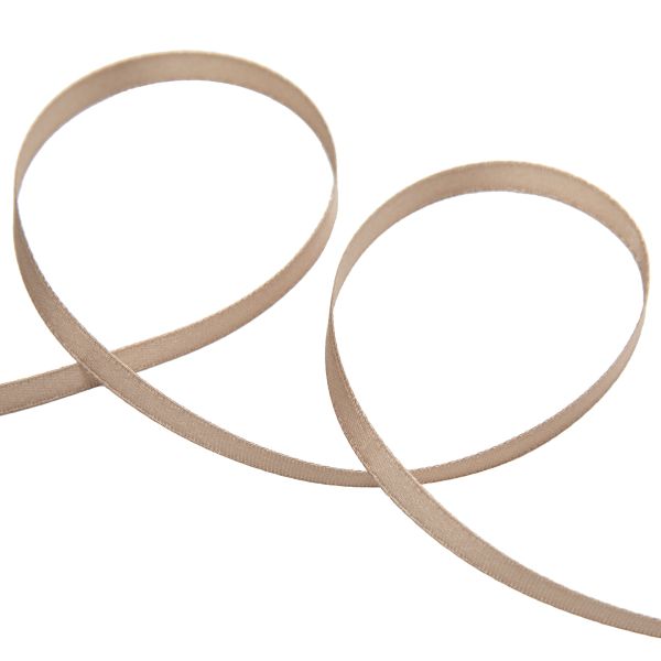 Лента атласная 2-сторонняя 6.0 мм / 33±2 метра, №093 бежевый, Gamma AL-6D