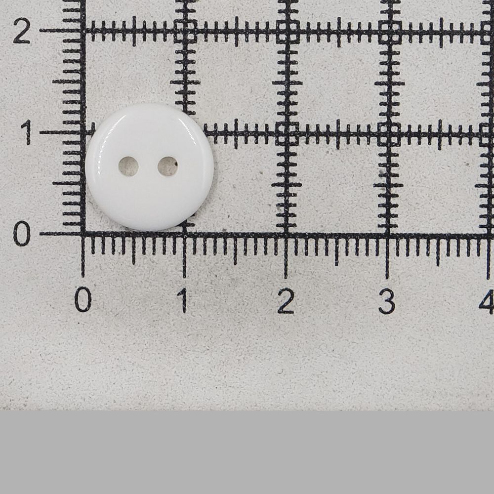 Пуговицы на 2 прокола супатная 20L (12,5мм), пластик (s.white (белый глянец)), 144 шт