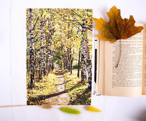 Набор для вышивания нитками Panna, Осеннее солнышко, 20х27 см