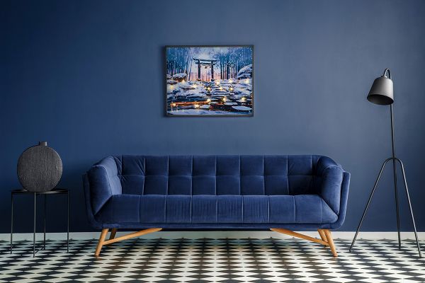 Картина по номерам Фрея PNB/PLDD-260, Ворота духов, (со светодиодами) 50х40 см