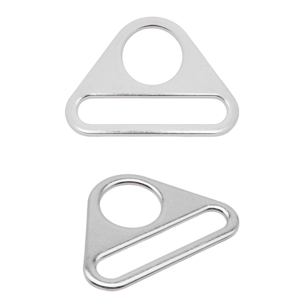 Рамка треугольная литая металл 38 мм, 20 шт, никель, ZH-65