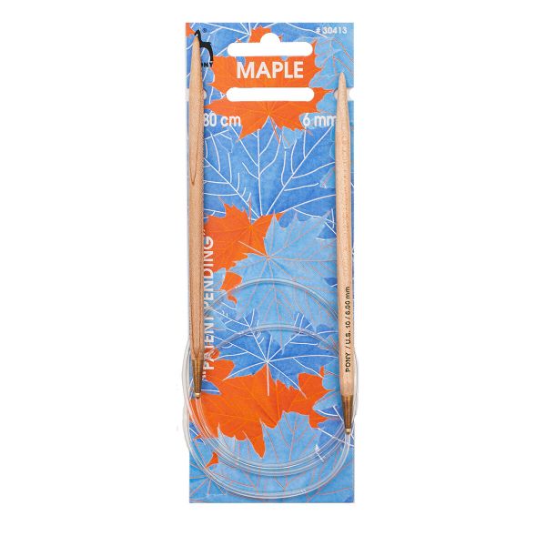 Спицы круговые Pony Maple ⌀6.0 мм, 80 см, клен, 30413