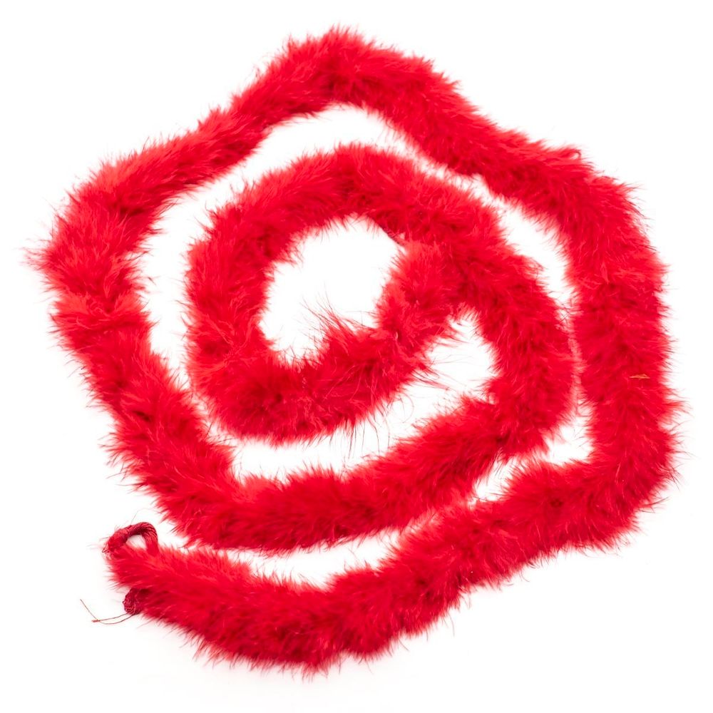 Боа из пуха 1.8 метра, 20 г, красный /TOS/