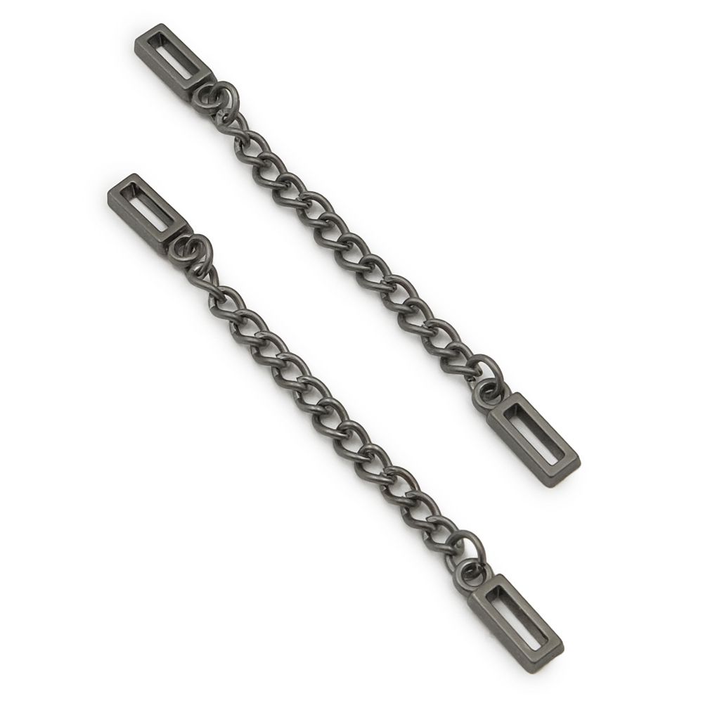 Вешалка-цепочка для одежды 70х5 мм, металл, титан цв.07-2, 10 шт, ГДЖ1514