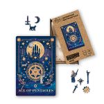 Пазл фигурный деревянный 150 элементов, PZLF-026 Звездное Таро. Туз пентаклей, Фрея