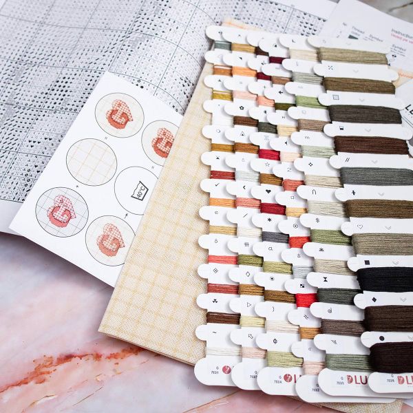 Набор для вышивания нитками Luca-S G703, гобелен Безмятежная красота, 18х22см