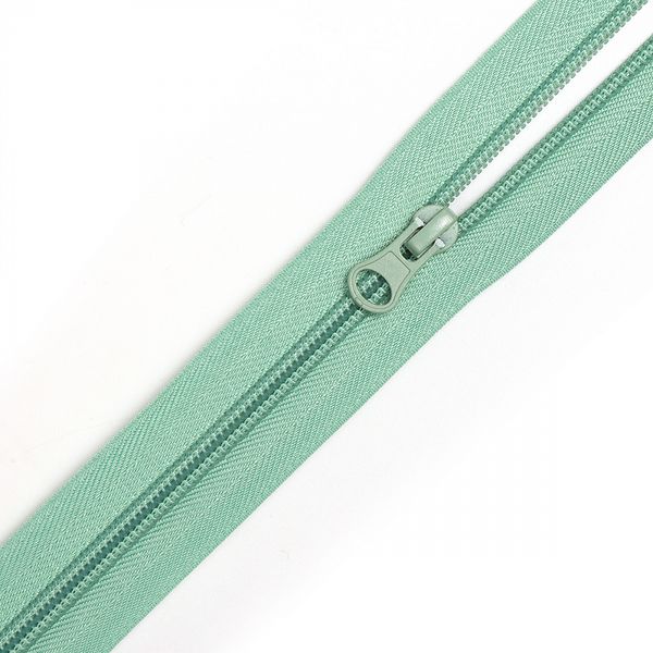 Молния спираль (витая) Т5 (5 мм) 1 зам., н/раз., 18 см, цв.S004 полынь уп.50 шт